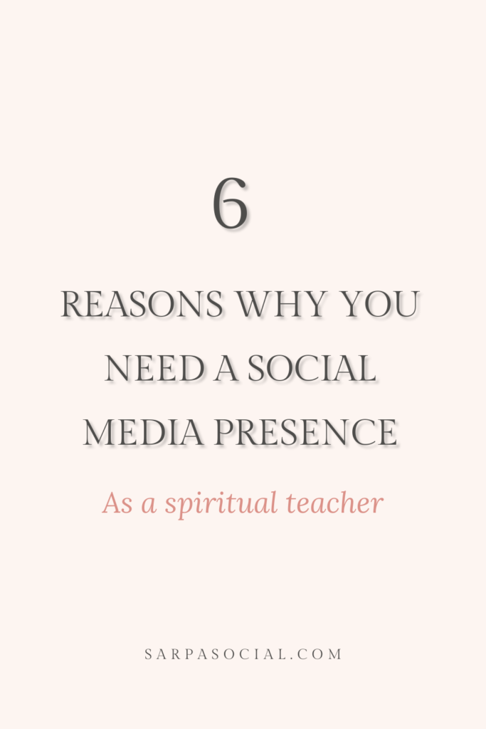 Why you need social media as a spiritual teacher