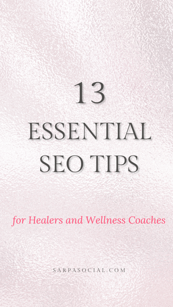 essential SEO tips for health & wellness coaches