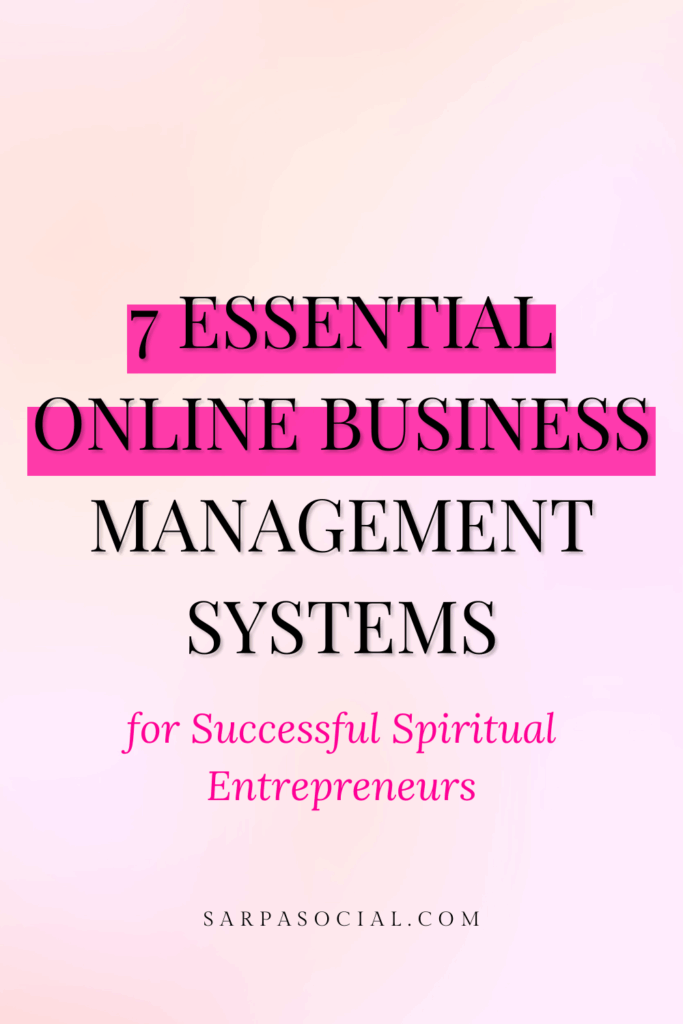 essential systems for online spiritual businesses