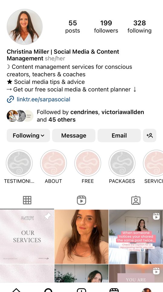 instagram audit for spiritual businesses